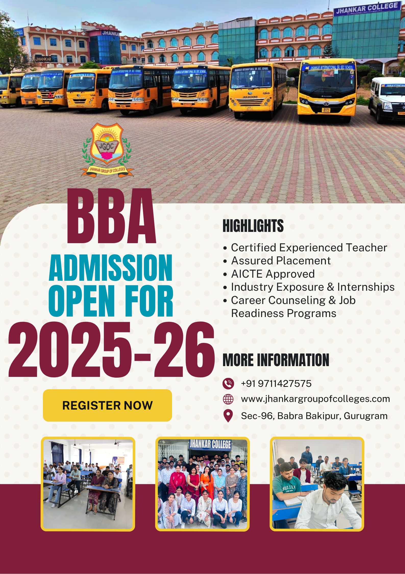 Best BBA College in Gurgaon – Jhankar BBA College – Reason to Choose ...