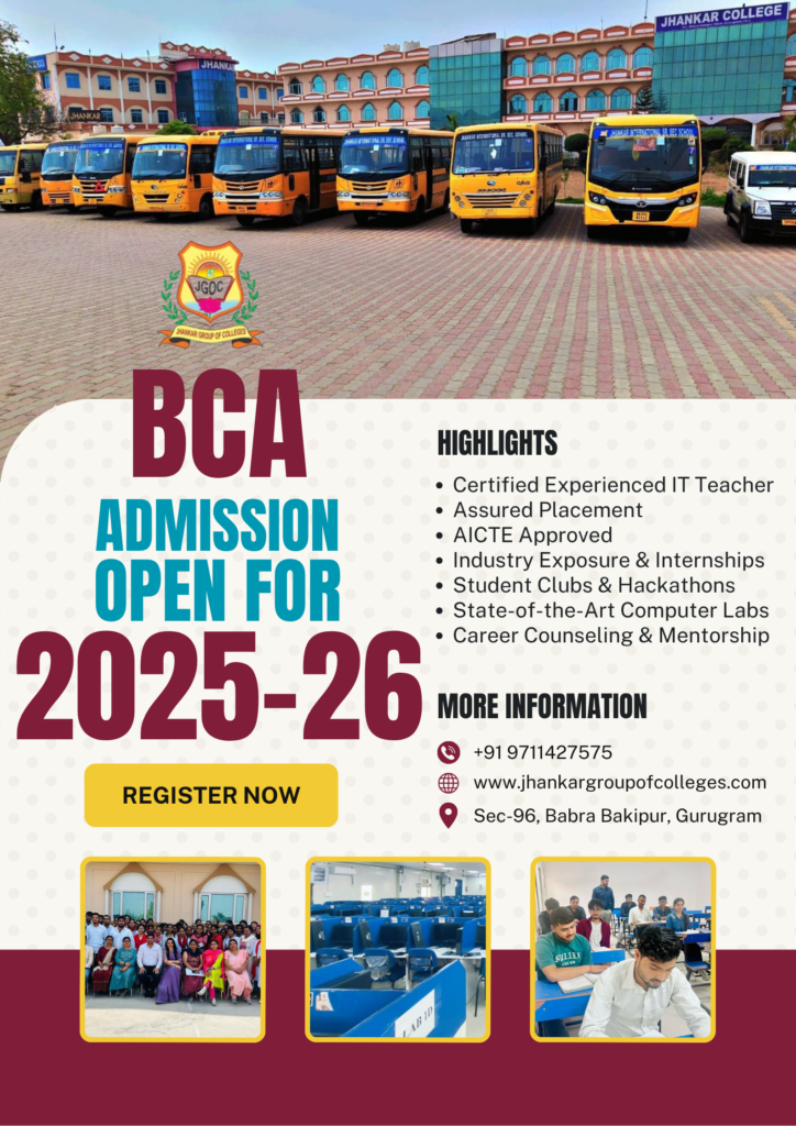 Best BCA College in Gurgaon – Jhankar BCA College – Reason to Choose ...